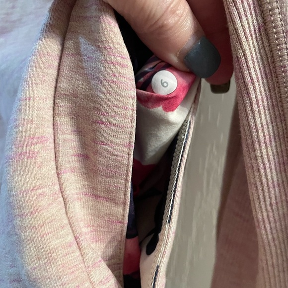 Lululemon Exhalation Pullover II Heathered Marled Mojave Magenta Pink size 6 EUC - Picture 14 of 15